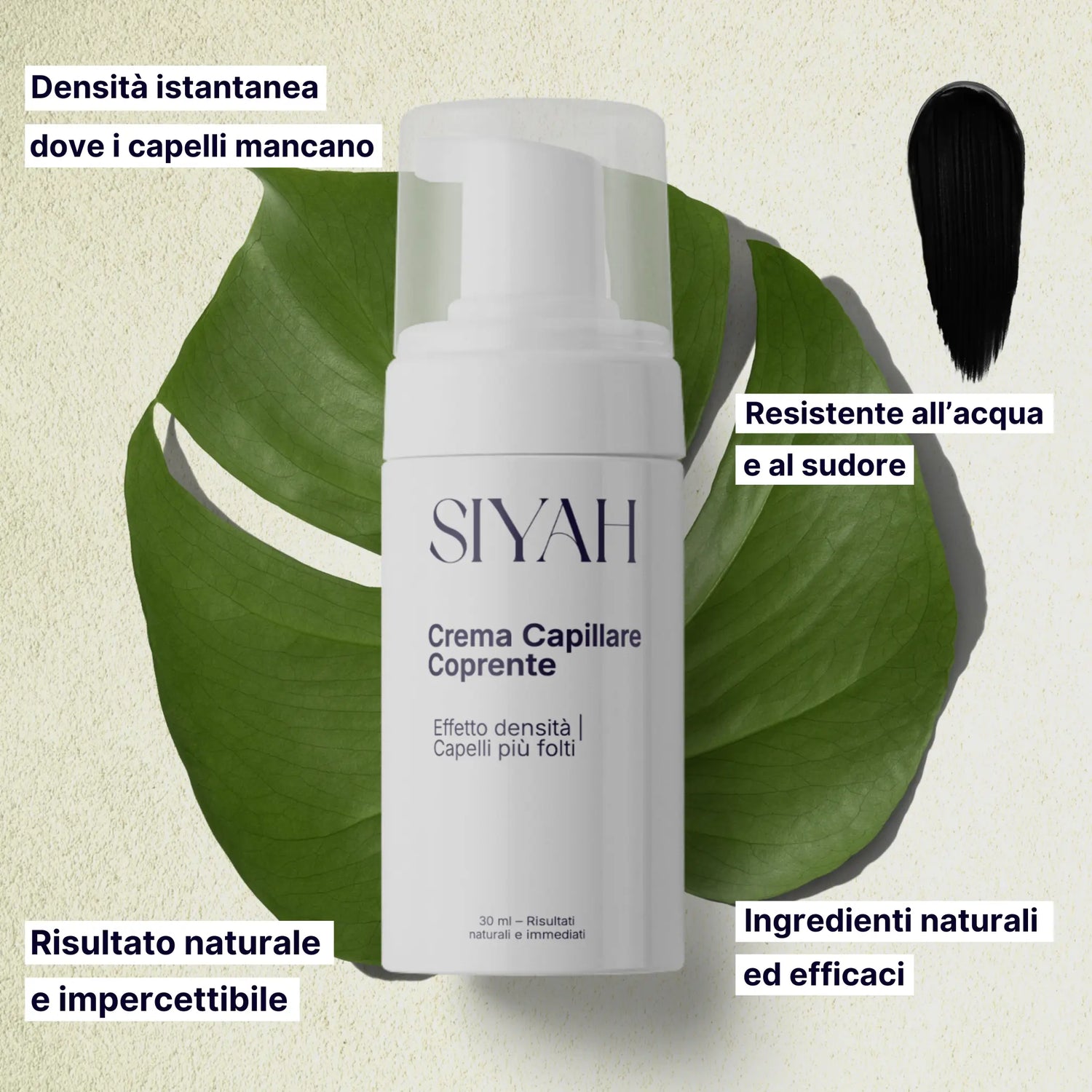 Siyah® Crema per correggere i capelli – Effetto densità immediato
